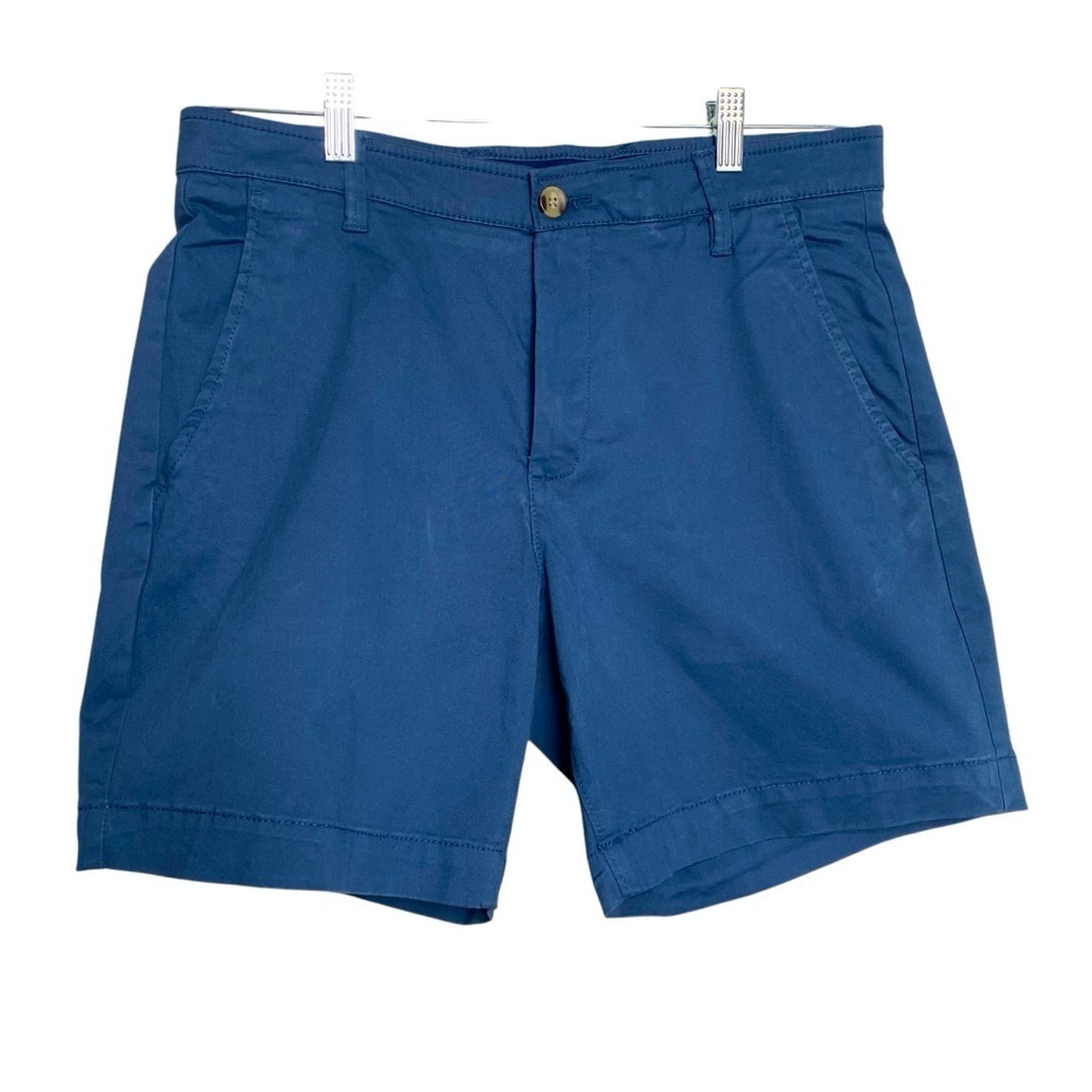 Crown and Ivy men’s navy motion flex SOFT Chino shorts size 34